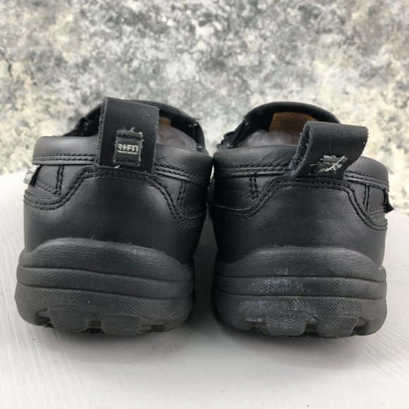 SKECHERS Men's 11.5 Black Leather Work Relaxed Fit Hobbes Slip Resistant Loafers - Picture 4 of 12